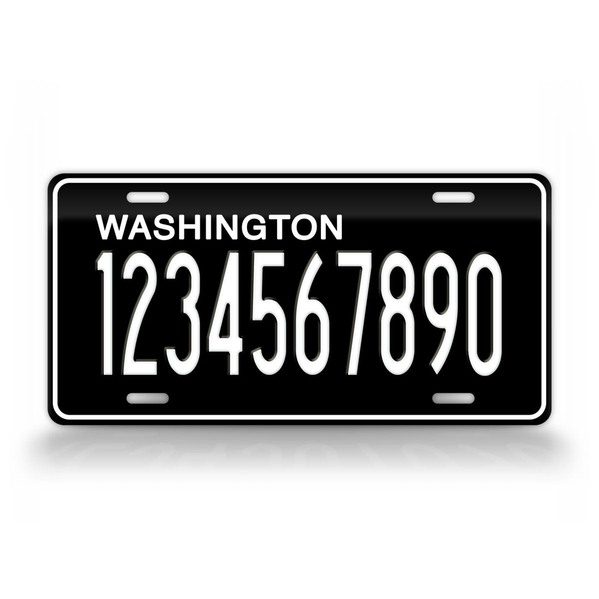 Washington State Custom Blackout License Plate