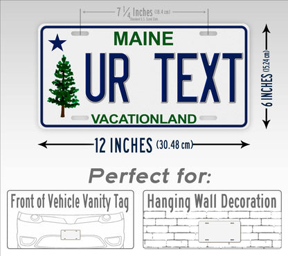 Custom Maine "Vacationland" License Plate