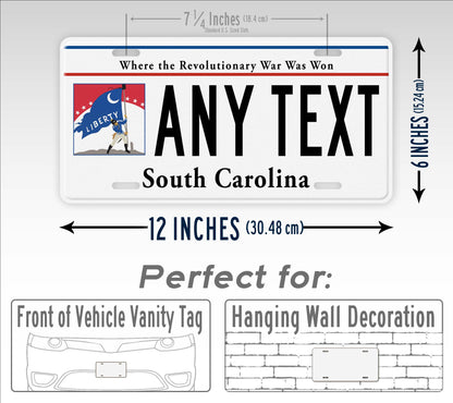Personalized South Carolina SC250 Custom License Plate