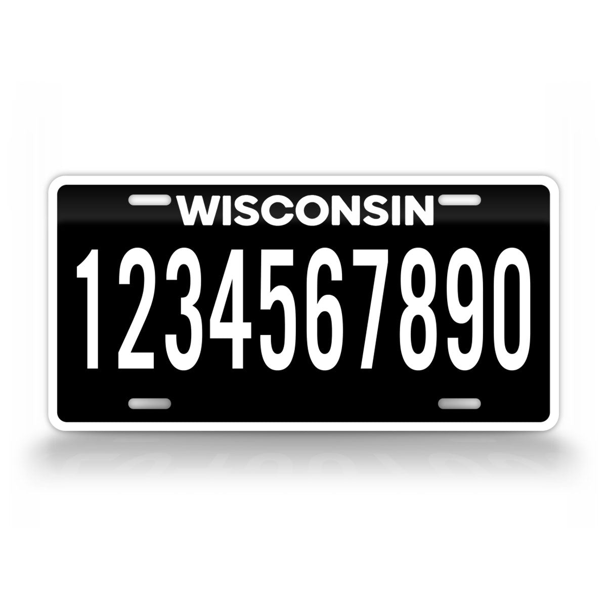 Wisconsin Custom Plate Racing Personalized Wisconsin State Blackout License Plate – SignsAndTagsOnline