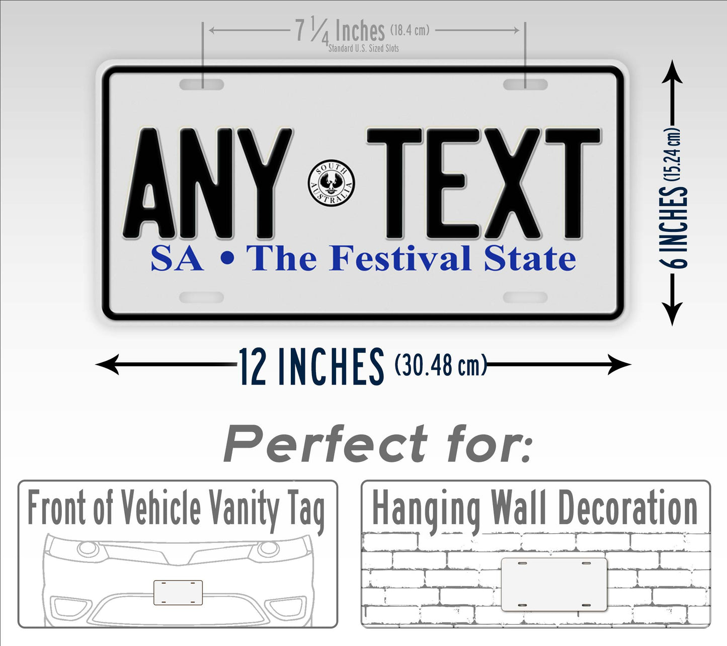 South Australia Festival State US Size License Plate