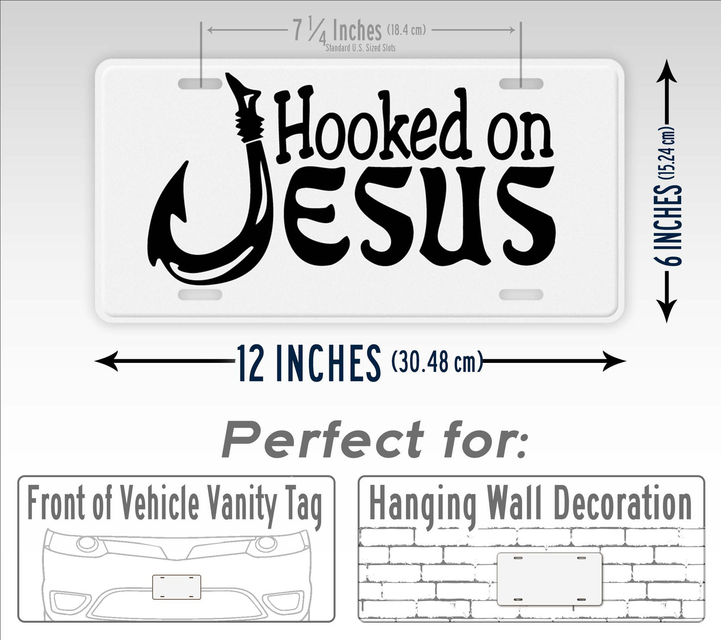 Hooked on Jesus License Plate