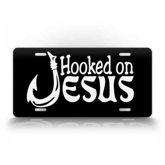 Hooked on Jesus License Plate