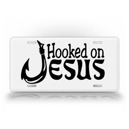 Hooked on Jesus License Plate