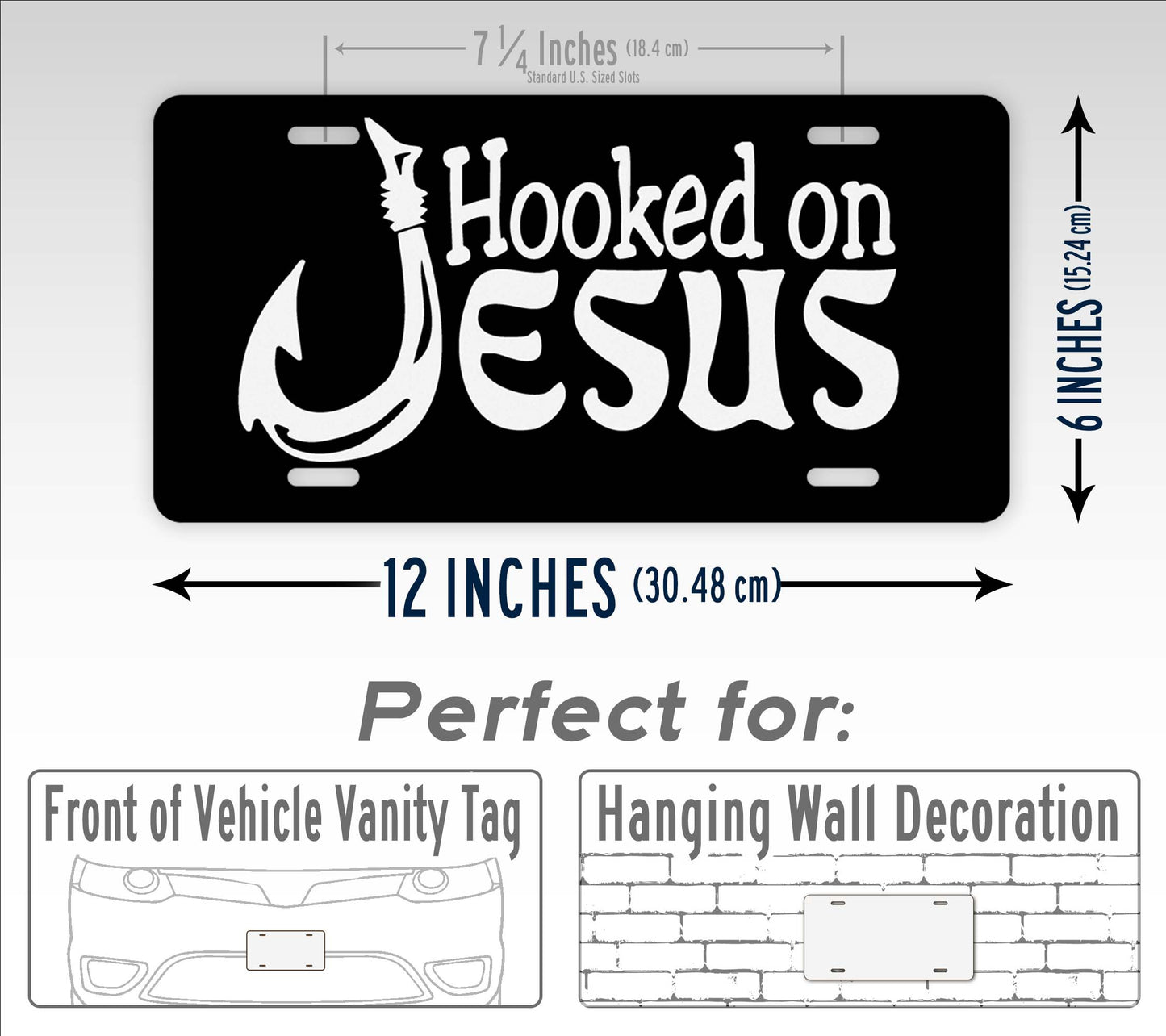 Hooked on Jesus License Plate