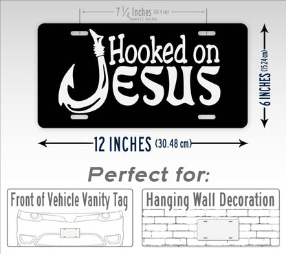 Hooked on Jesus License Plate