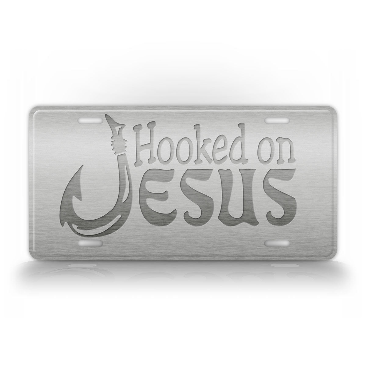 Hooked on Jesus License Plate