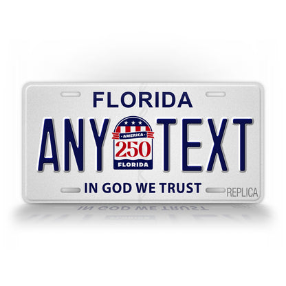 Personalized Florida America 250 License Plate