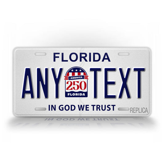 Personalized Florida America 250 License Plate