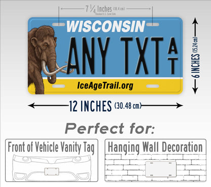 Wisconsin Ice Age Trail Custom License Plate