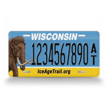 Wisconsin Ice Age Trail Custom License Plate