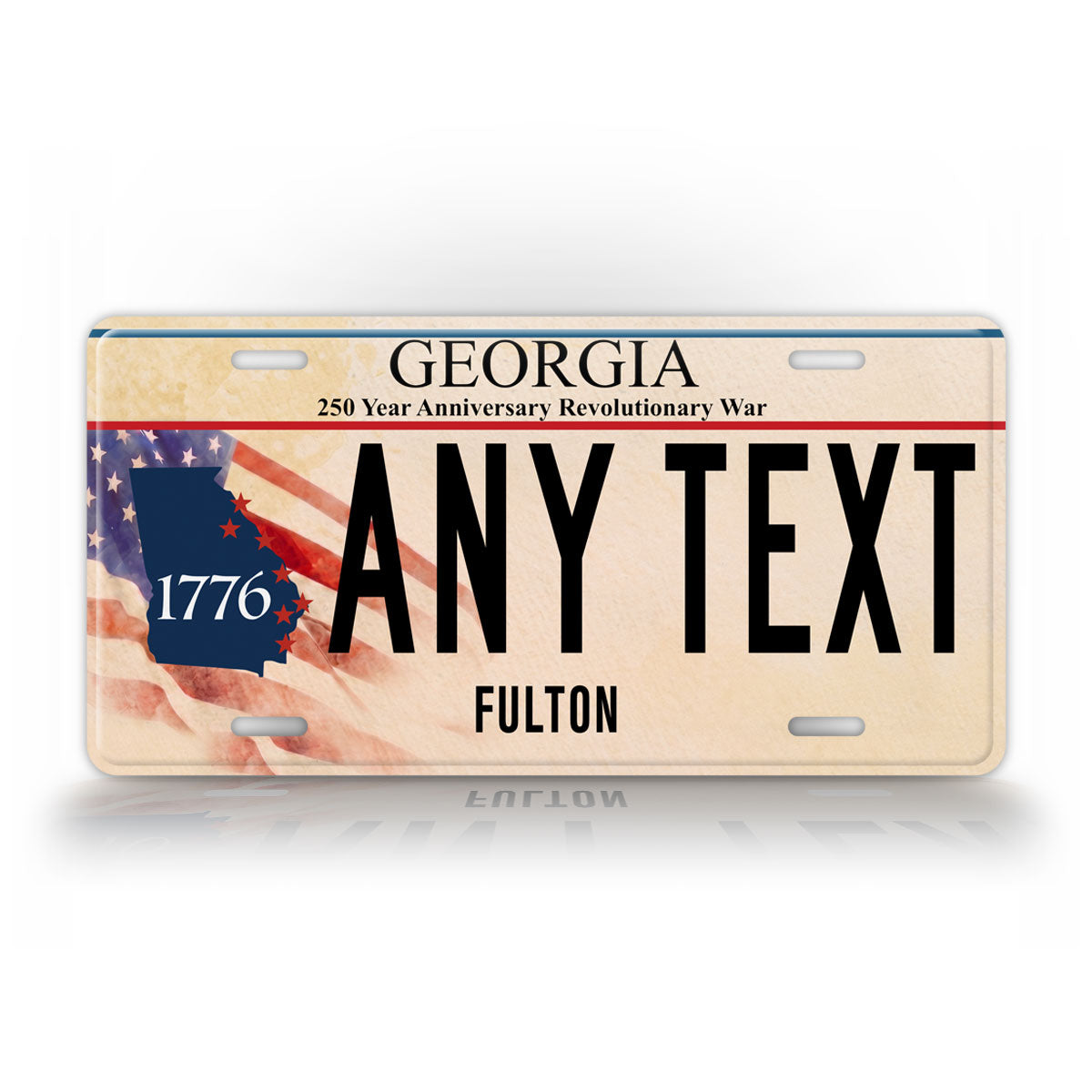 Personalized Georgia 250th Anniversary License Plate