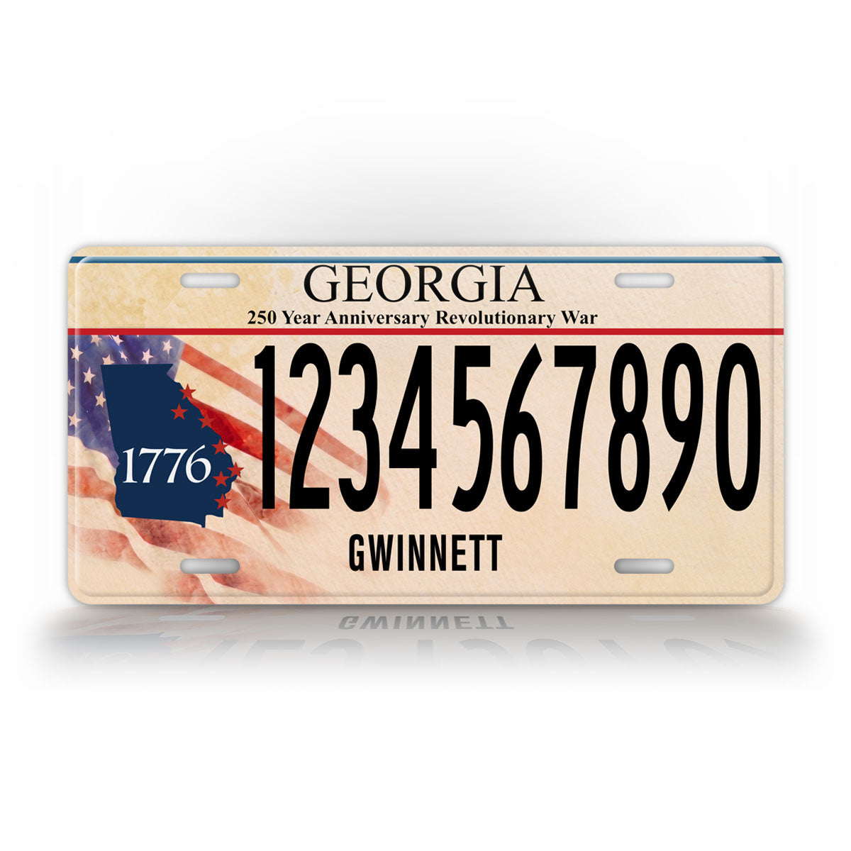 Personalized Georgia 250th Anniversary License Plate