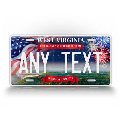 Personalized West Virginia America 250 License Plate