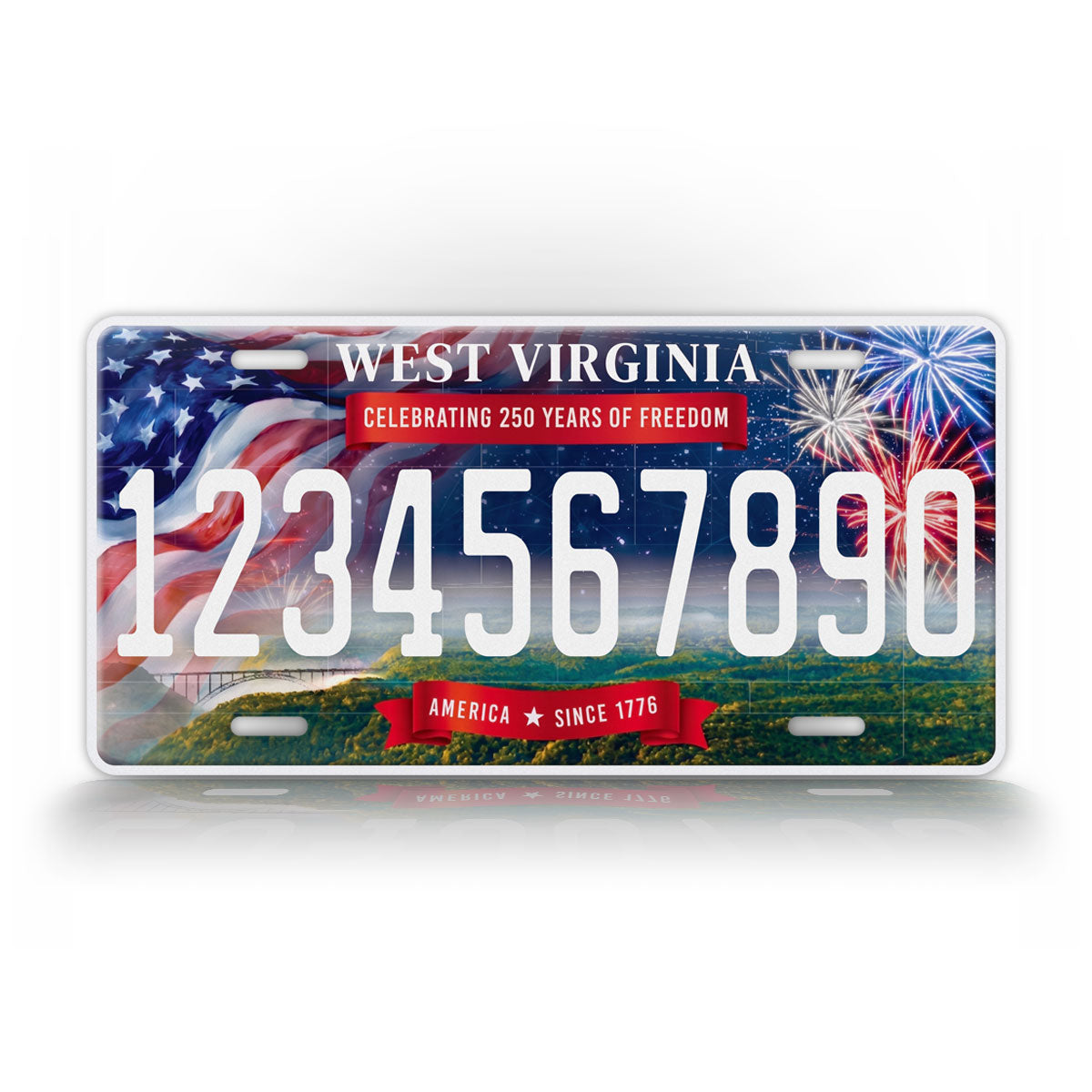 Personalized West Virginia America 250 License Plate