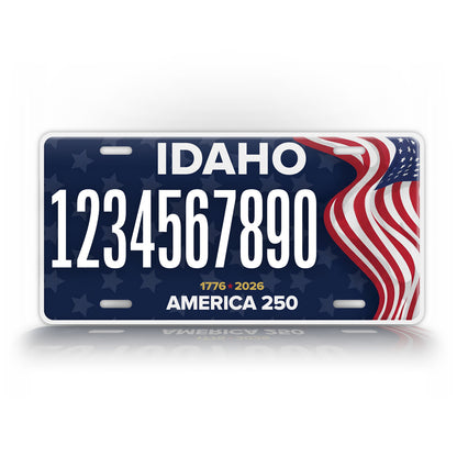 Personalized Idaho America 250 License Plate