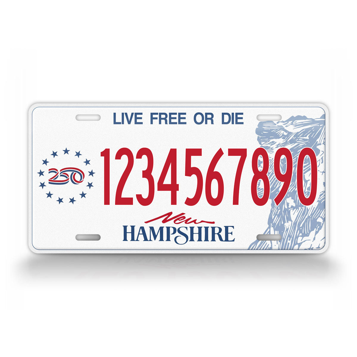 Personalized New Hampshire America 250 License Plate