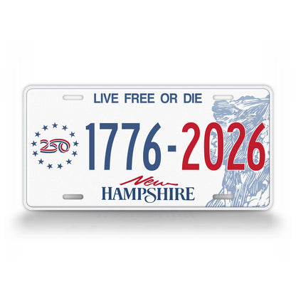 Personalized New Hampshire America 250 License Plate