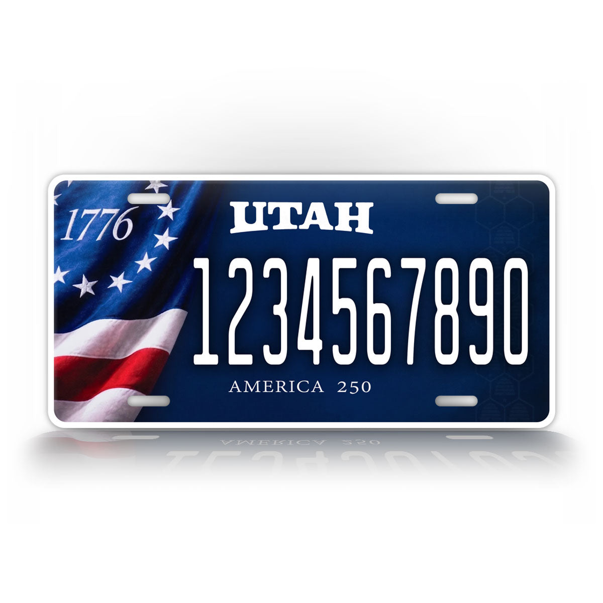 Personalized Utah America 250 License Plate