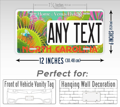 Custom North Carolina Venus Fly Trap License Plate