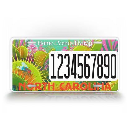 Custom North Carolina Venus Fly Trap License Plate