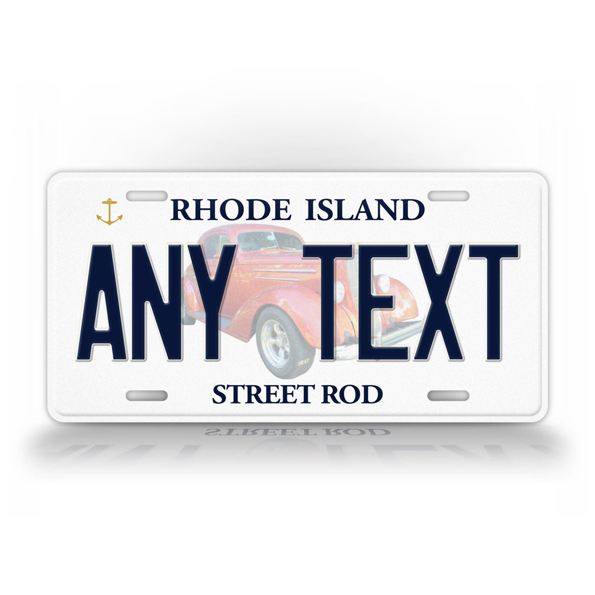 Custom Rhode Island "Street Rod" License Plate