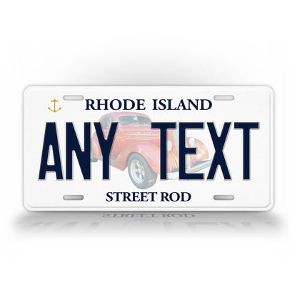 Custom Rhode Island "Street Rod" License Plate