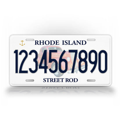 Custom Rhode Island "Street Rod" License Plate