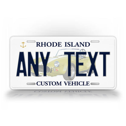 Custom Rhode Island "Custom Vehicle" License Plate