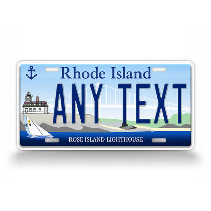 Custom Rhode Island "Lighthouse" License Plate