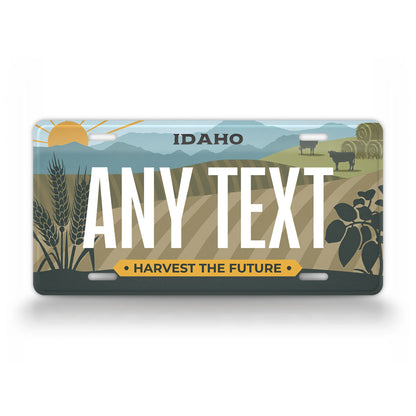 Personalized Idaho Harvest the Future License Plate