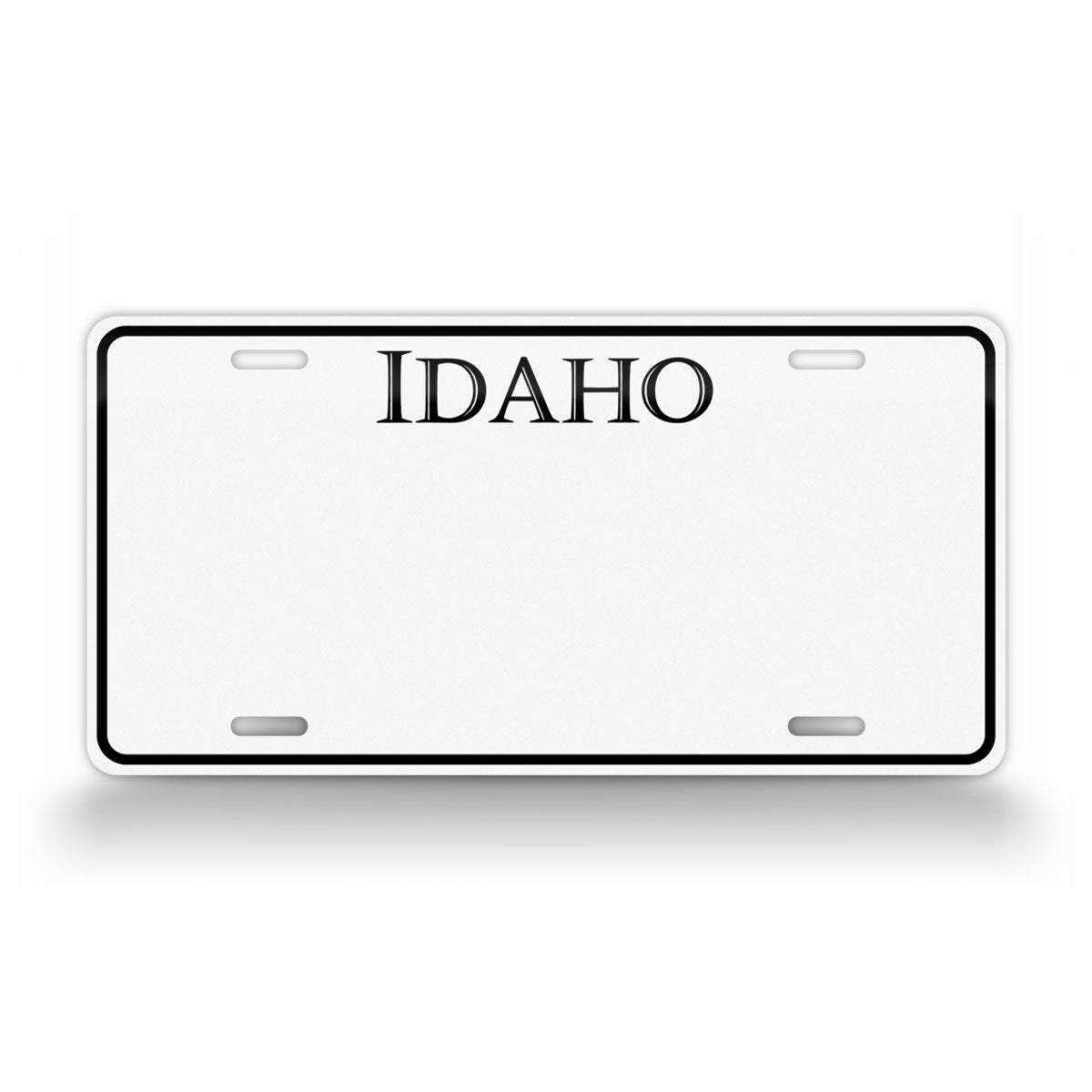 Custom Idaho Whiteout License Plate