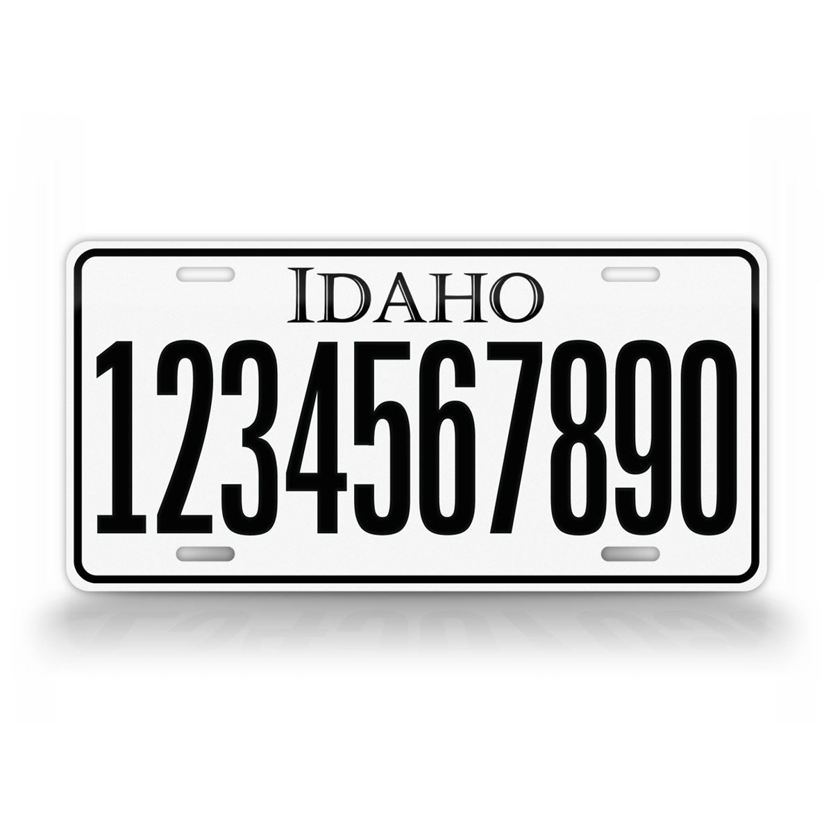 Custom Idaho Whiteout License Plate