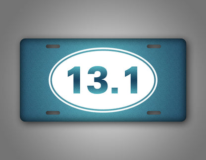 13.1 Half Marathon Runner License Plate