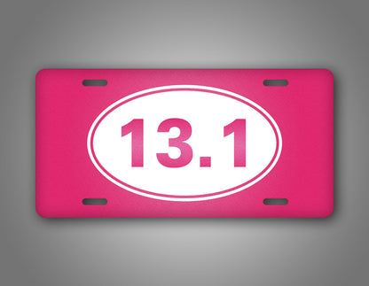 13.1 Half Marathon Runner License Plate