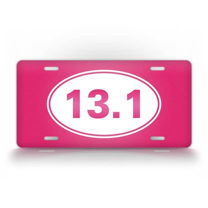 13.1 Half Marathon Runner License Plate