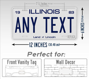 Personalized 1979-1983 Illinois State License Plate