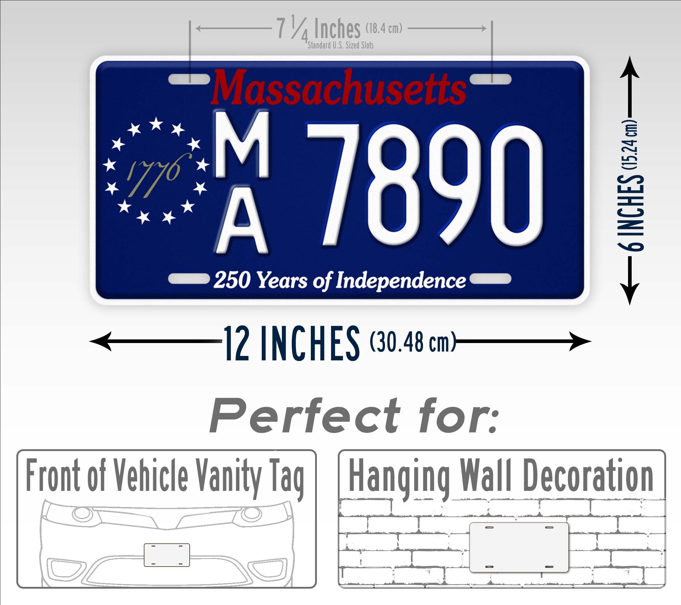 Massachusetts 250th Anniversary License Plate – SignsAndTagsOnline
