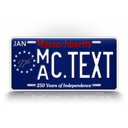 Massachusetts 250th Anniversary License Plate