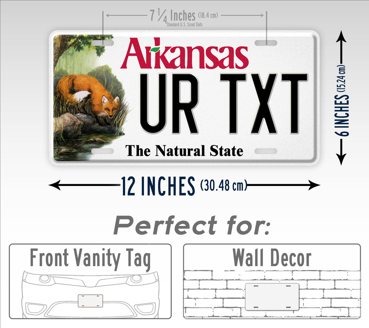 Custom Arkansas Wildlife The Natural State Personalized License Plate