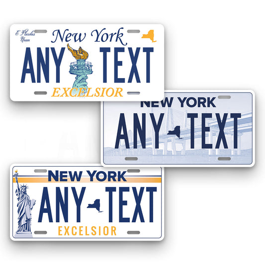 New York Voting Option Custom Novelty License Plate