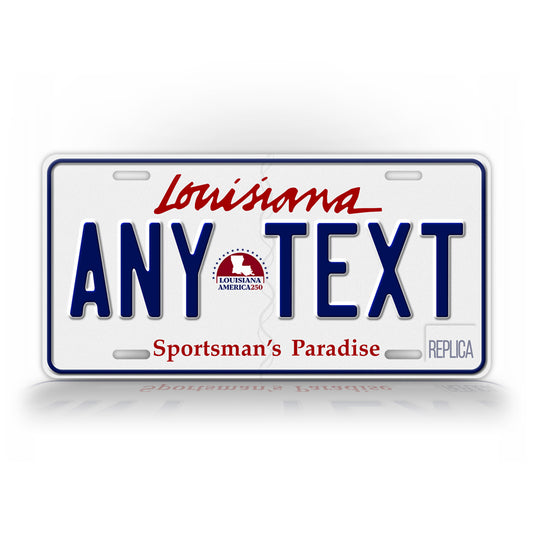 Personalized Louisiana America 250 License Plate