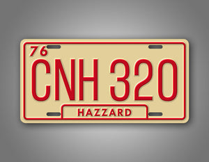 Novelty Hazard County CNH 320 General Lee 6x12 License Plate