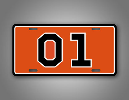 01 General Lee  6x12 License Plate