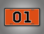 01 General Lee  6x12 License Plate