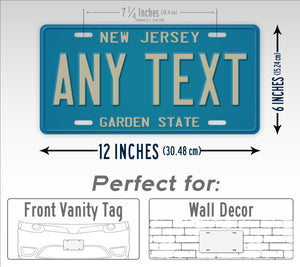 Personalized Antique 1979-1985 New Jersey State License Plate