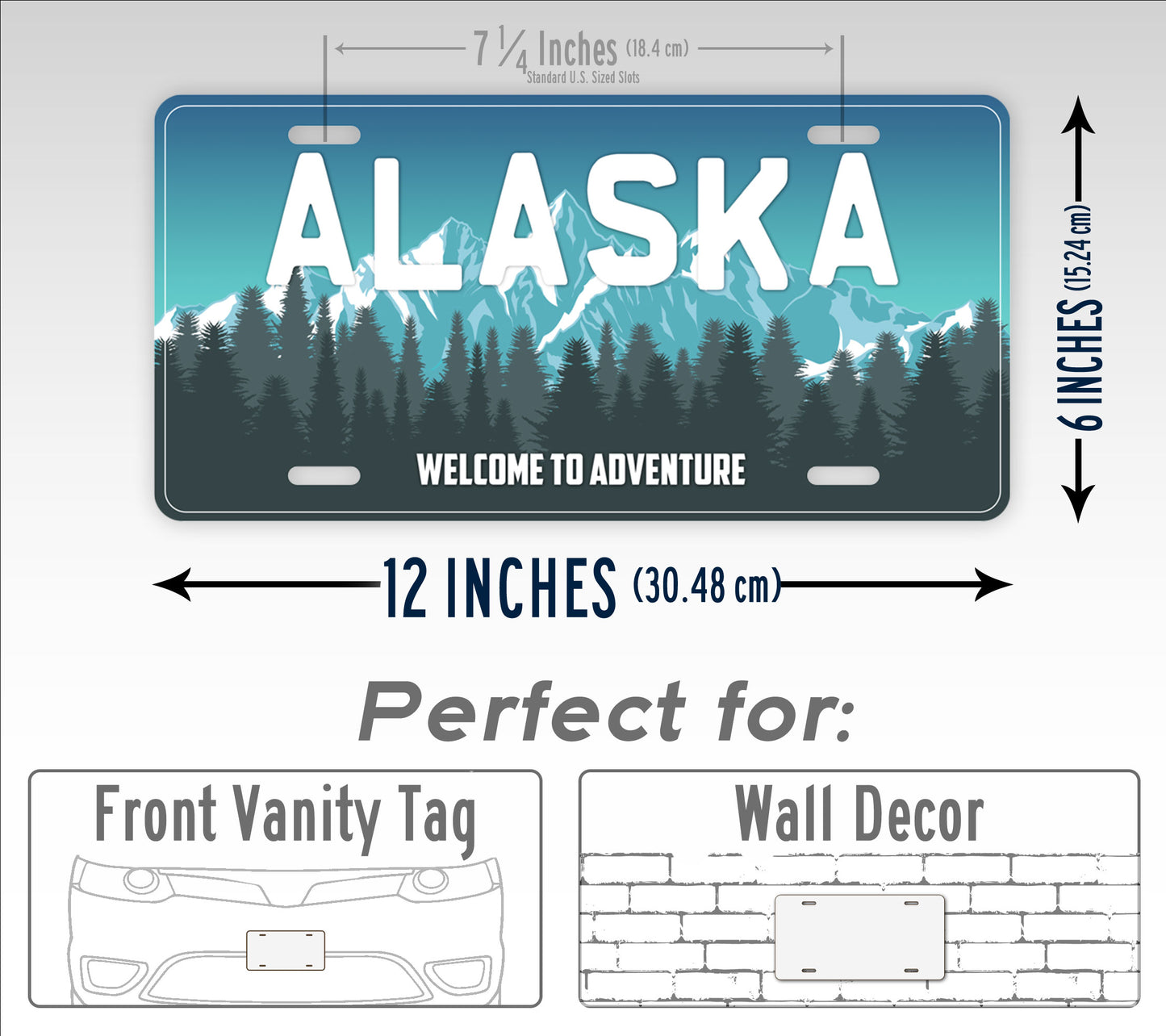 Alaska Adventure License Plate