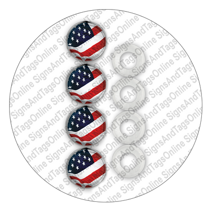 License Plate Fastener Caps