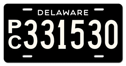 Custom Delaware License Plate Order Link