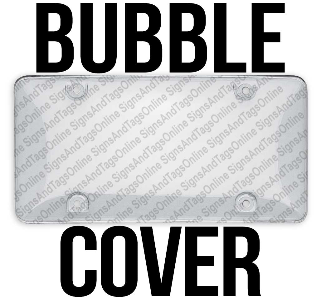 UV Protective Clear License Plate Bubble Cover